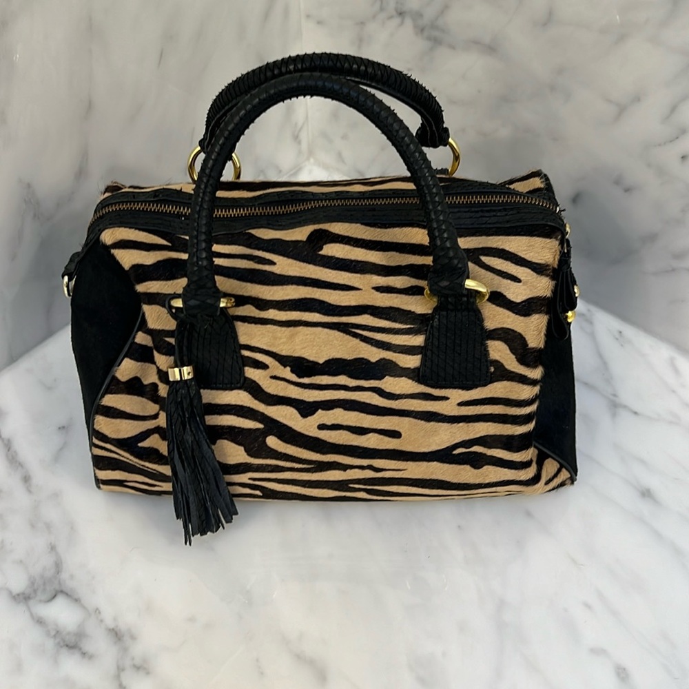 REAL Calf Hair! Satchel AND Crossbody AND Shoulder Bag! 3 for 1!